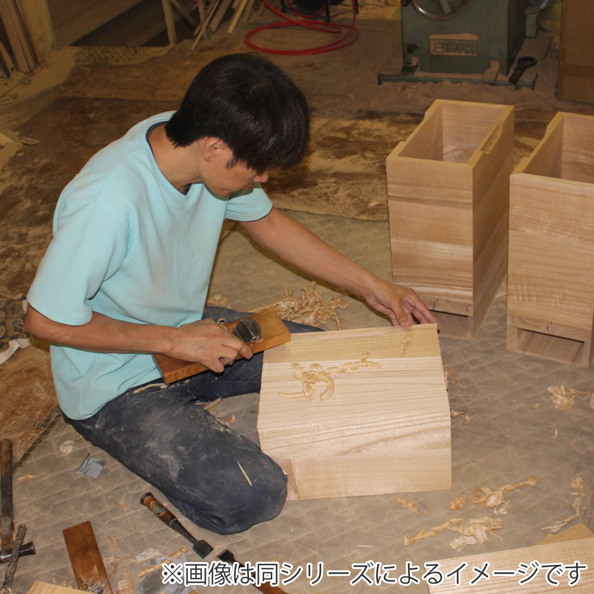 米びつ 10kg 桐の米びつ 無地 スライド型 キャスター付き （ 密閉 日本