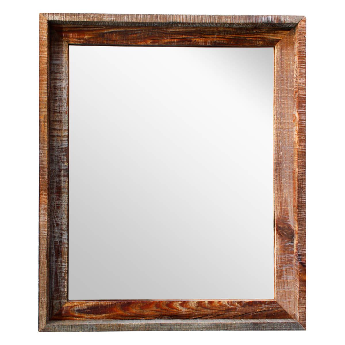 パラデック ウォールミラー 44.5×52.5cm ヴィンテージ 古木材