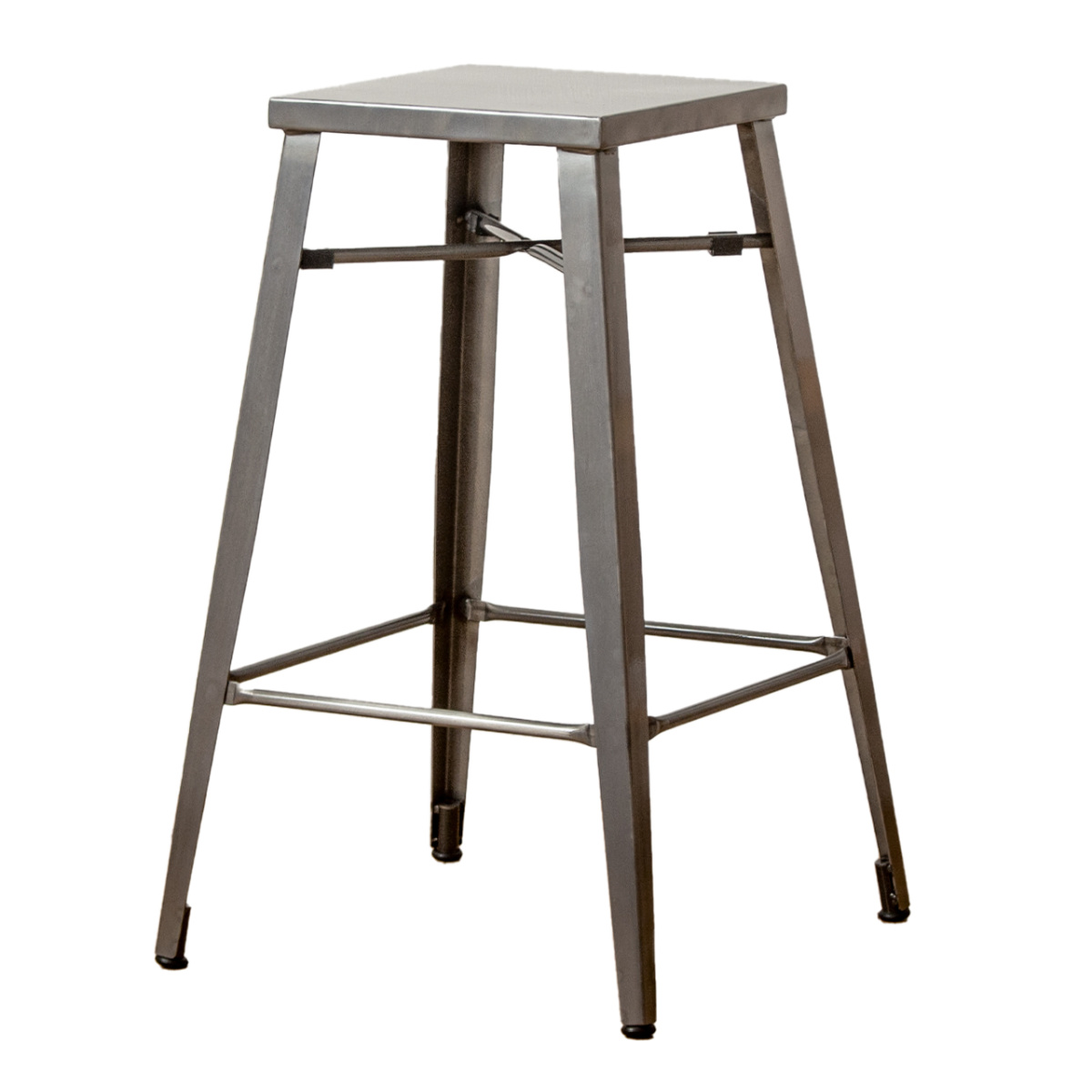 岩附 カウンターチェア 座面高70cm ハイチェア アイアン （ スチール