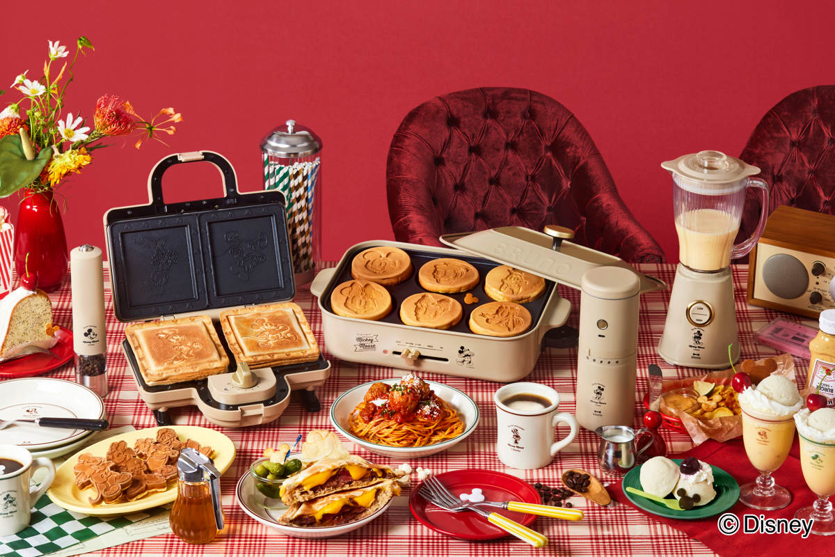 BRUNO（ブルーノ） ホットサンドメーカーダブル 両面焼き DISNEY