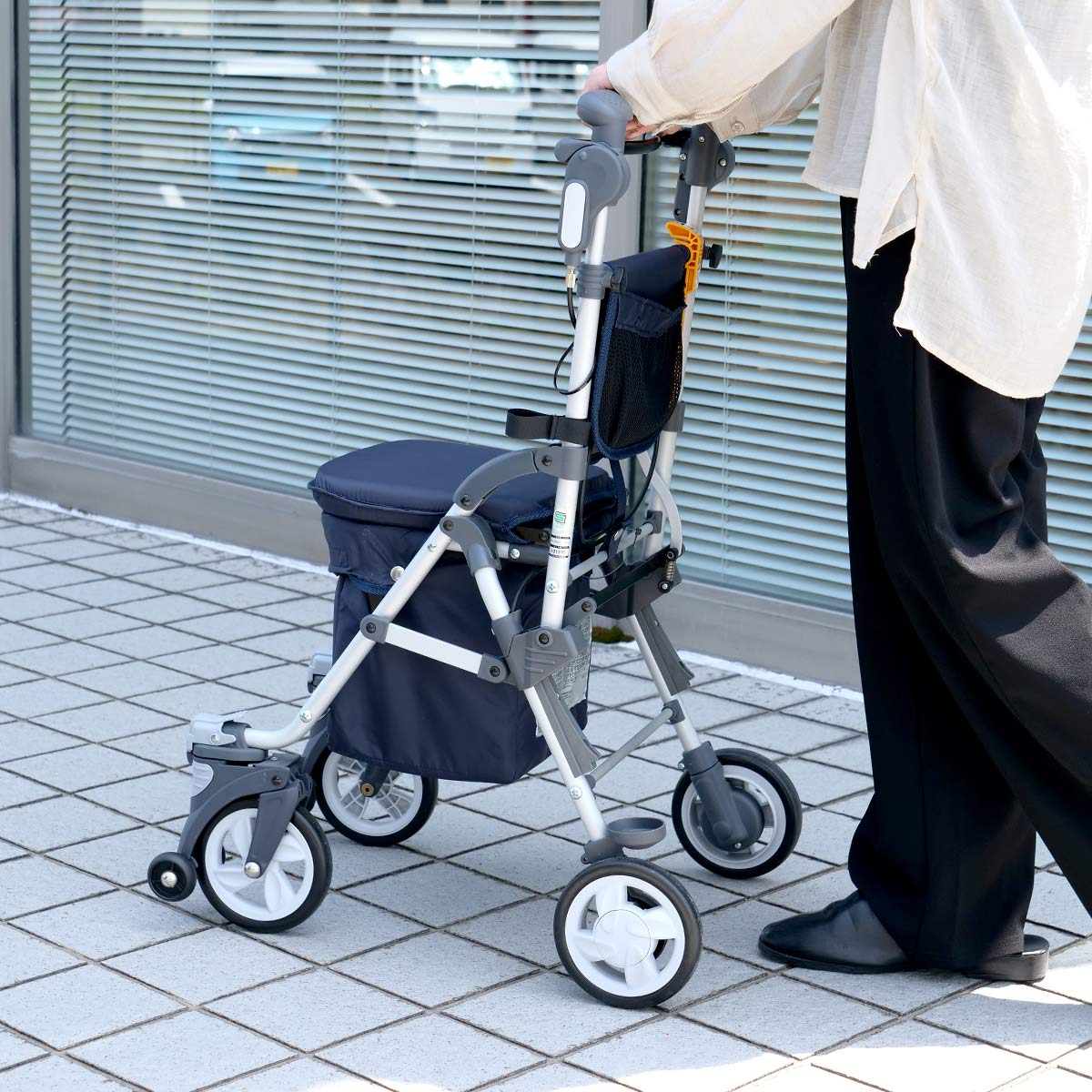 マキテック シルバーカー スルーンボックスN ネイビー 軽量 コンパクト