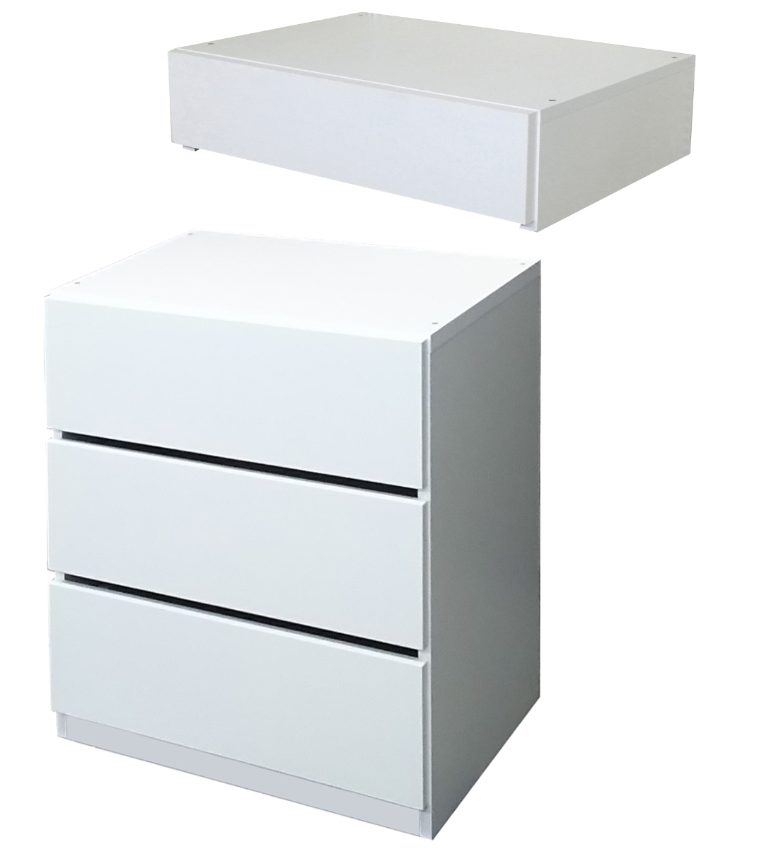 壁面収納 フィットラック 薄型引き出し1段 幅60cm （ パーツ