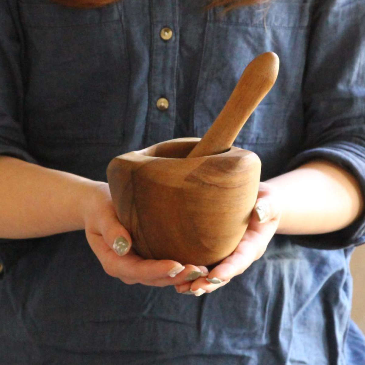 アカシアスパイスマッシャー BONO （ アカシア 木製 すり鉢 すり棒