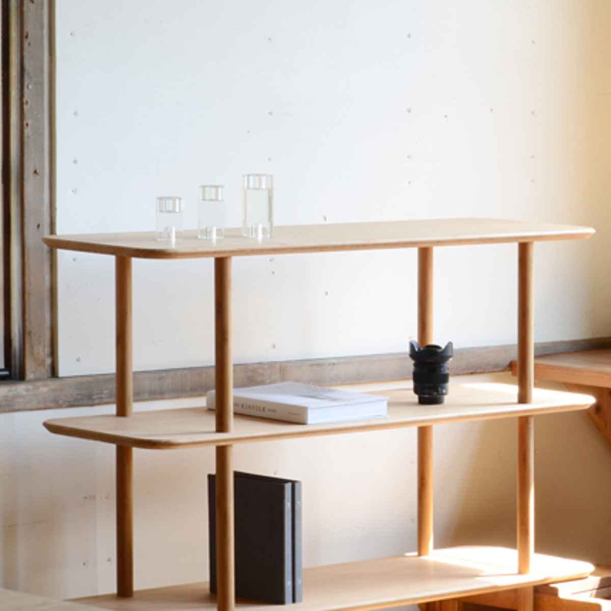 TEORI（テオリ） シェルフ 3段 幅90cm 竹製 （ ラック 日本製