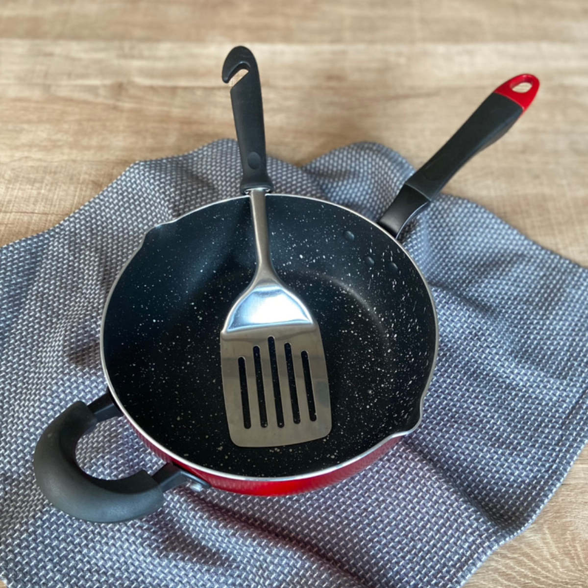 竹原製缶 深型フライパン 26cm IH対応 深型 グッドフル 持ち手付き