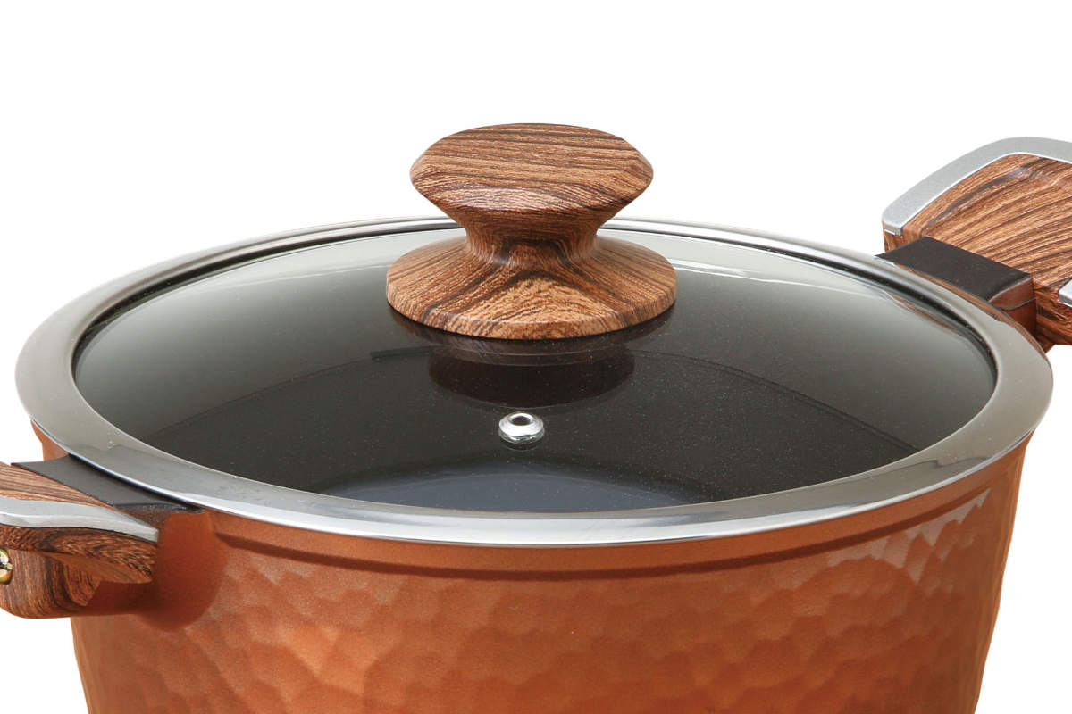 谷口金属工業 両手鍋 22cm IH対応 槌目鍋 （ ガス火対応 両手なべ 金属