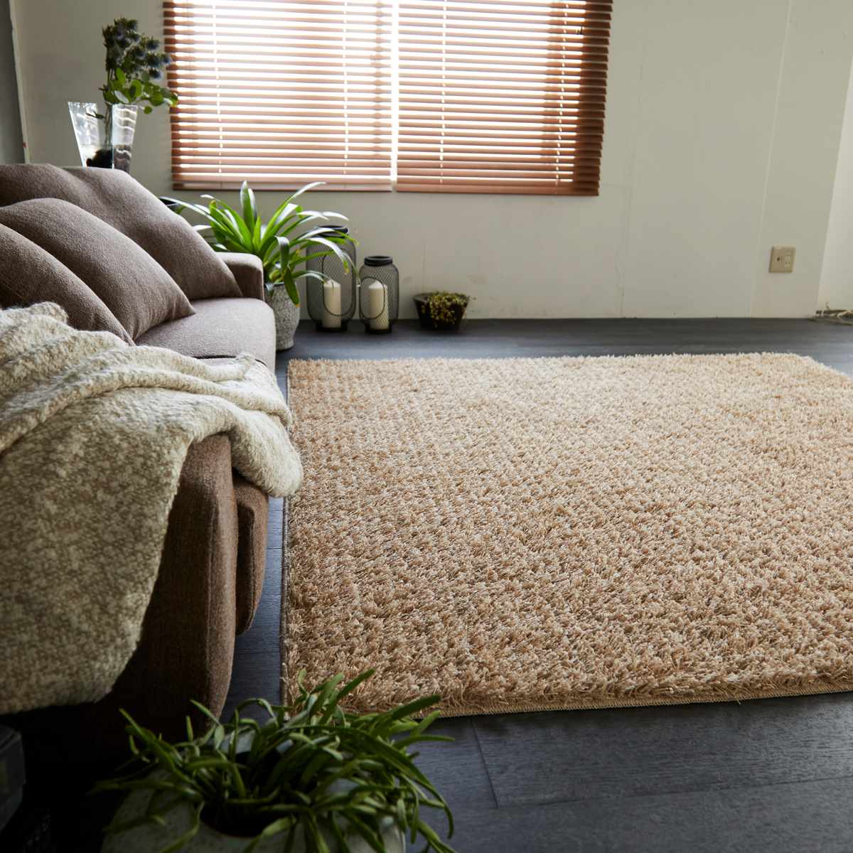 スミノエ ラグ フレール 261×352cm 防ダニ アレルブロック シャギー