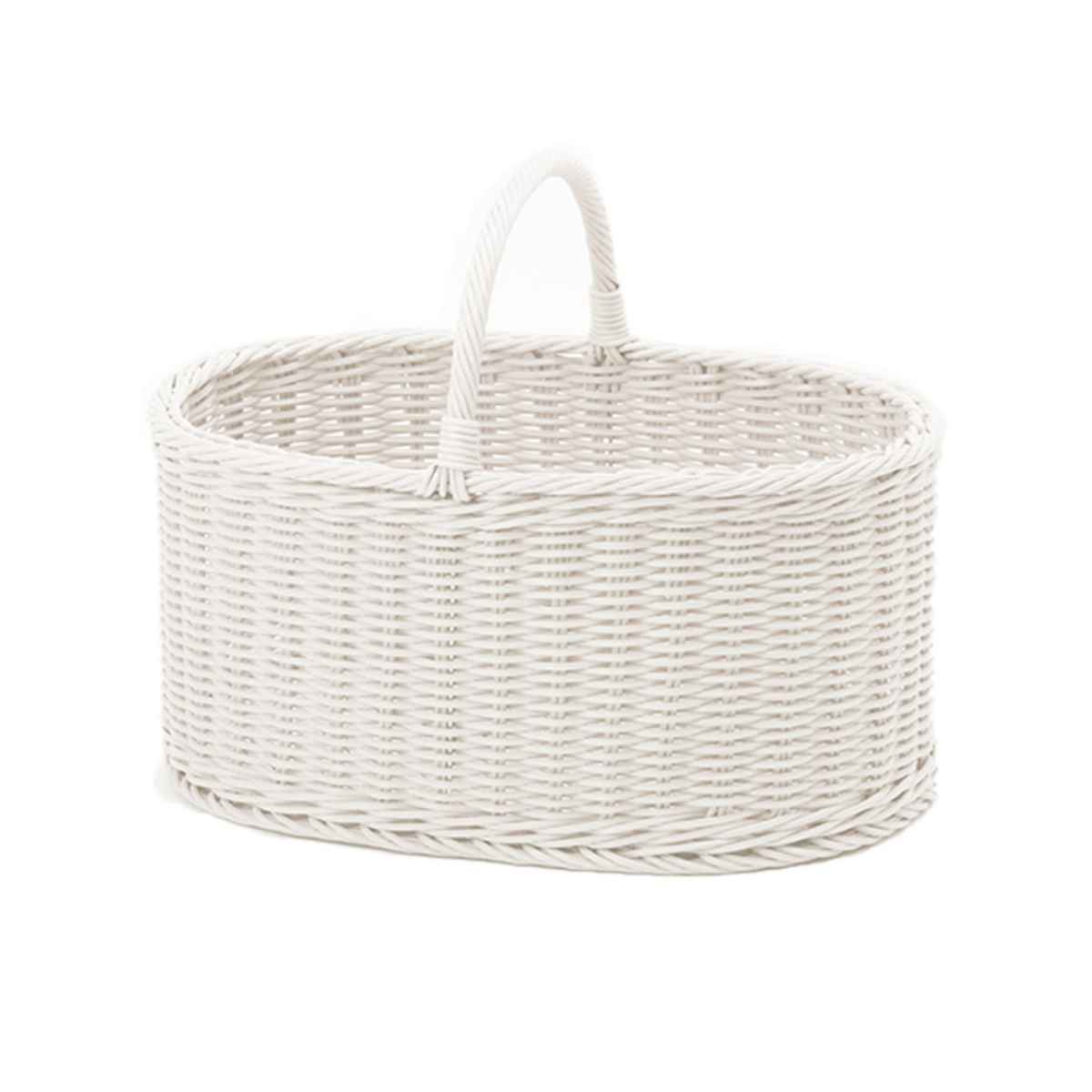 バスケット KLEANE 抗菌 オーバルバスケット （ かご 手編み 収納 カゴ