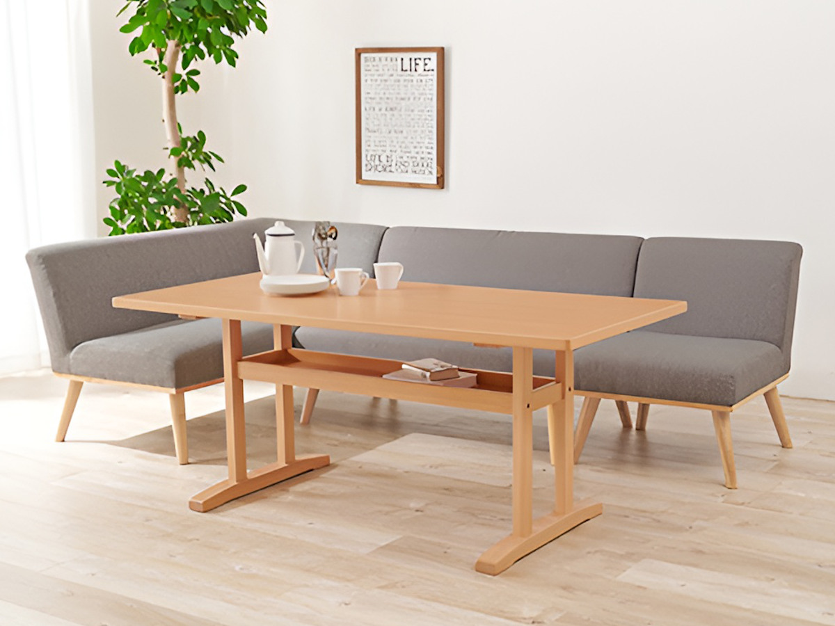 HAGiHARA（萩原） ダイニングセット 4人 5人 ソファ 左肘ソファ