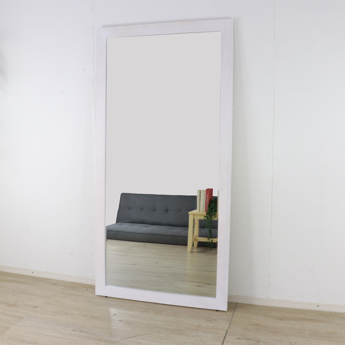 鏡 姿見 壁掛け 全身 木枠 90×180cm （ ミラー おしゃれ インテリア