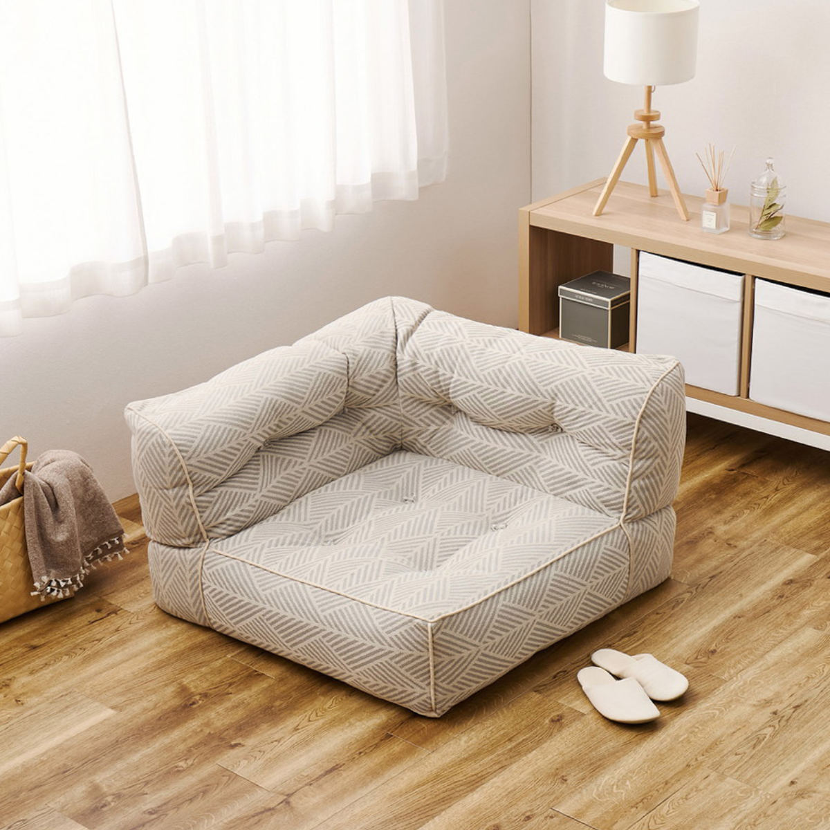 HAGiHARA（萩原） ローソファ 幅80cm コーナー retoa つながるフロア