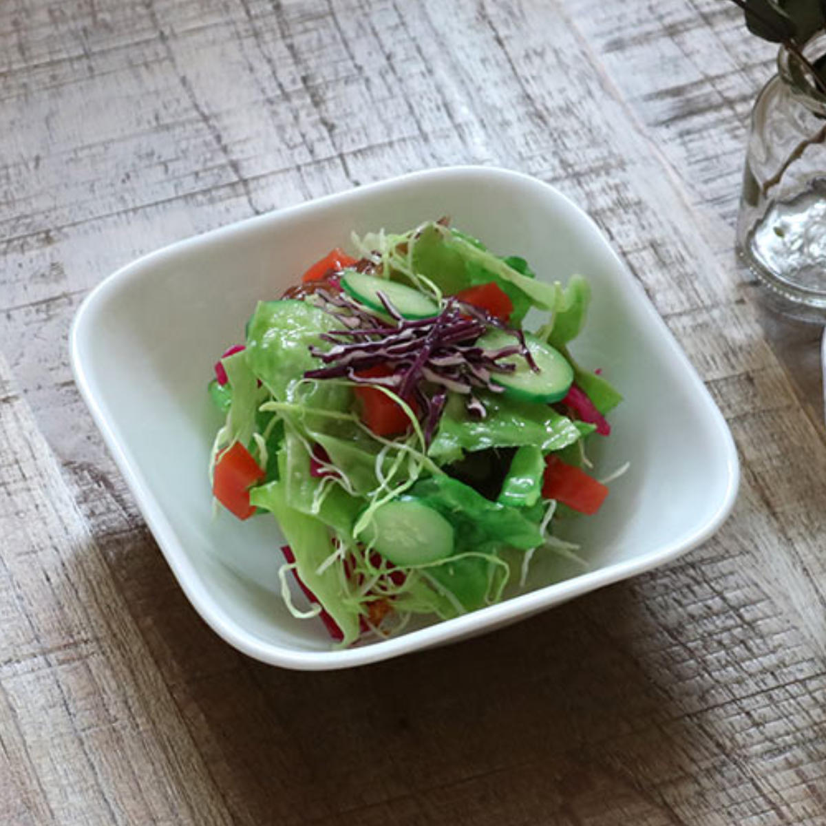 パール金属 ボウル 17cm コレール CORELLE スクエア 白 食器 皿 角皿