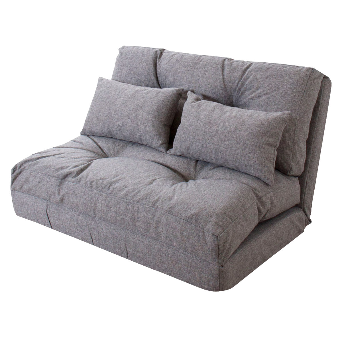 フロアソファ 2人掛け ソファベット 3way （ ソファ ソファーベッド 2