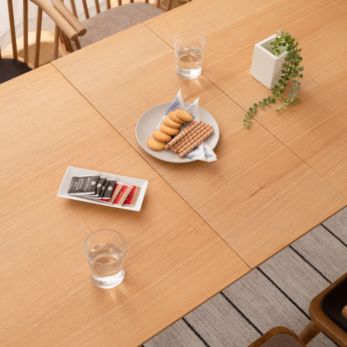 東谷 ダイニングテーブル 幅120〜150cm 伸長式 アッシュ材 （ 2人掛け