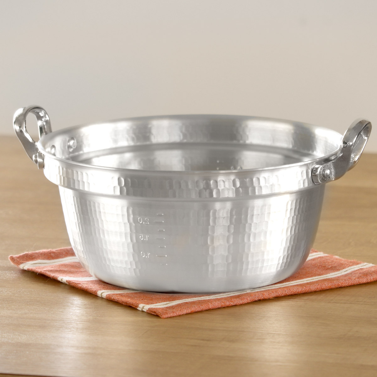 打出料理鍋 54cm ガス火専用 メモリ付き 中尾アルミ 業務用 日本製 44L