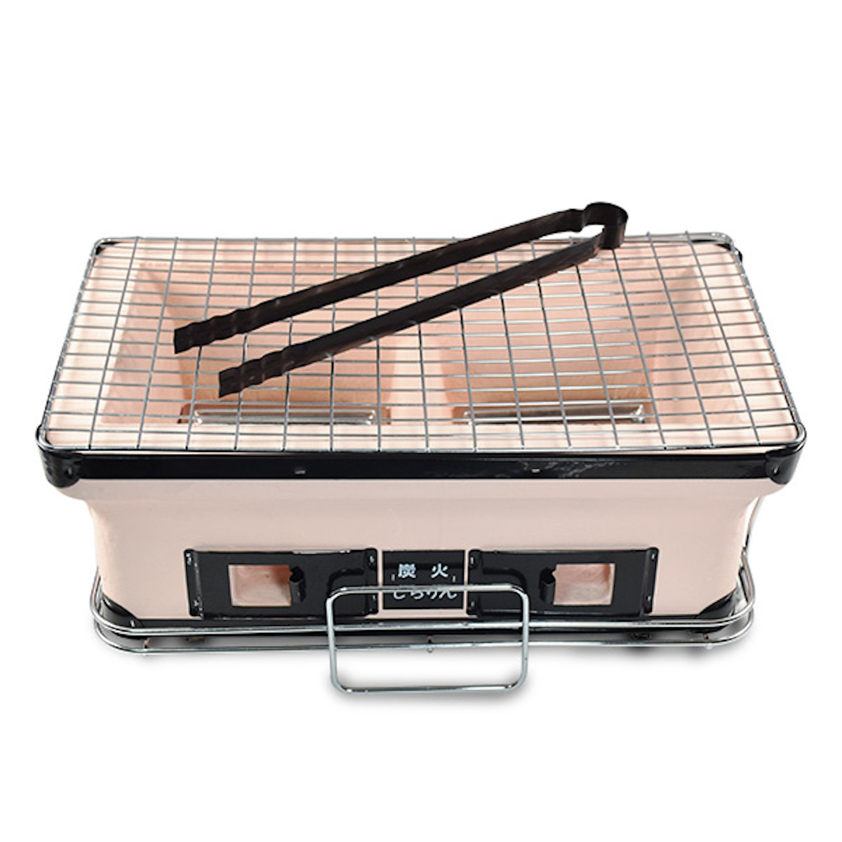 七輪 角型ワイド （ 角型 角アミ付き 珪藻土 しちりん 珪藻土製 調理