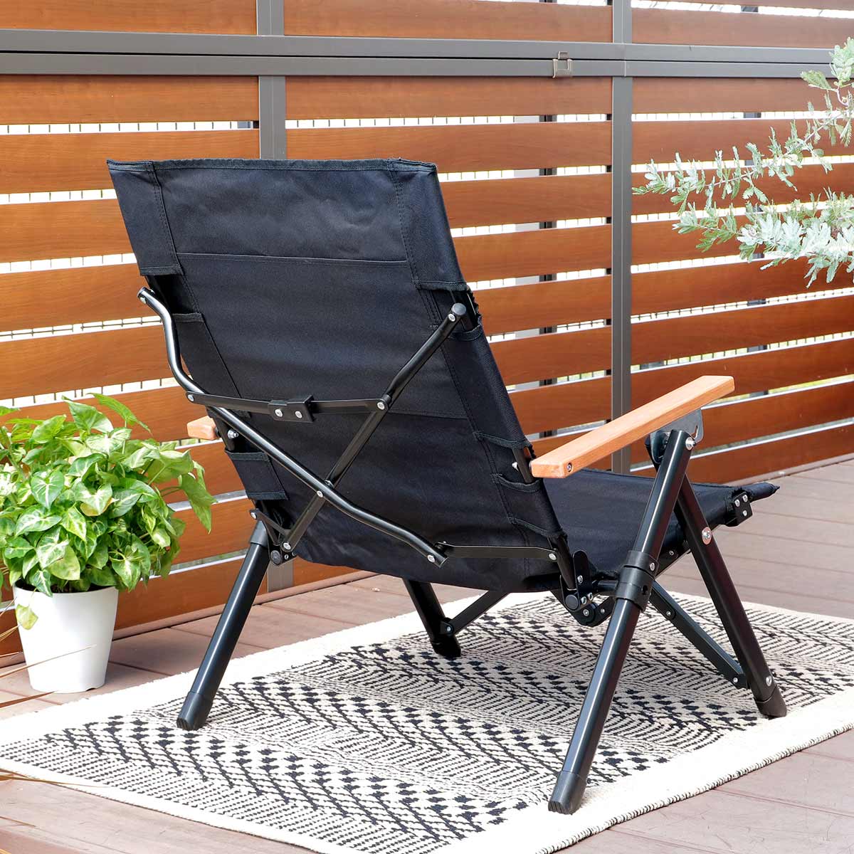 CS BLACK LABEL アウトドアチェア 折りたたみ ロースタイル