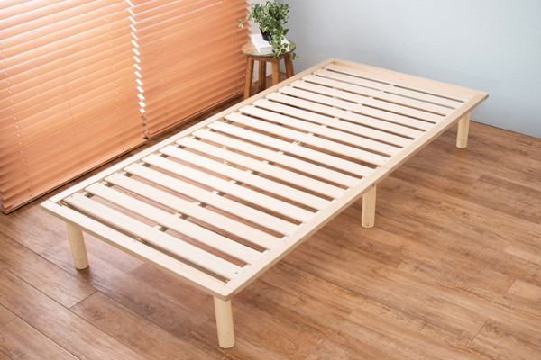 HAGiHARA（萩原） すのこベッド シングル 210cm 天然木 高さ調整