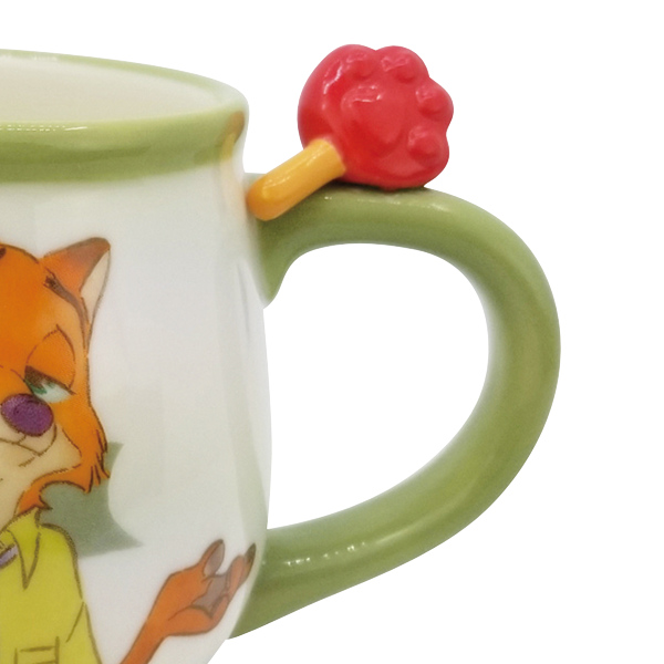 マグカップ 340ml ズートピア ニック フィギュア付き コップ 磁器