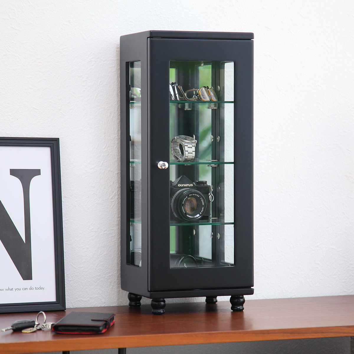 ミヤグチ企販 ミニコレクションラック ショーケース スリムタイプ 幅