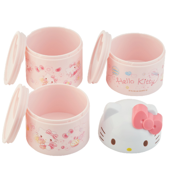 スケーター お弁当箱 3段 ボトル型 480ml ハローキティ きらきらドール