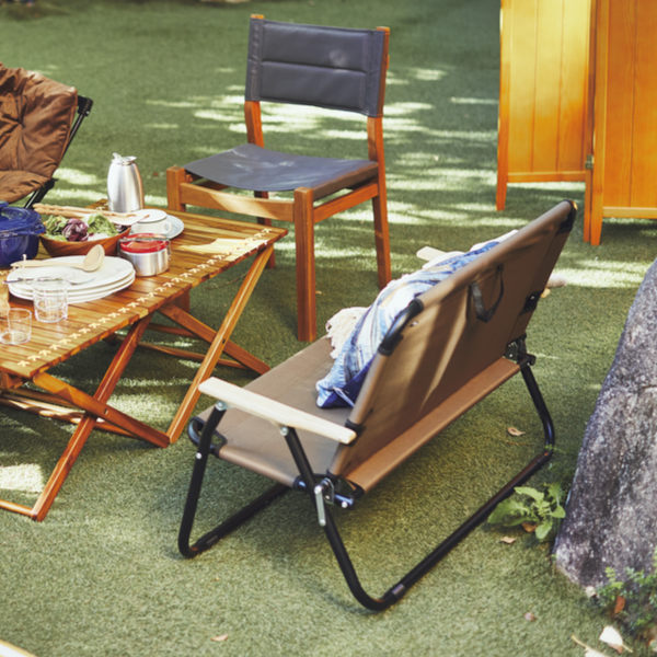 東谷 アウトドアチェア 折りたたみ 2人用 フォールディングチェア （ 2