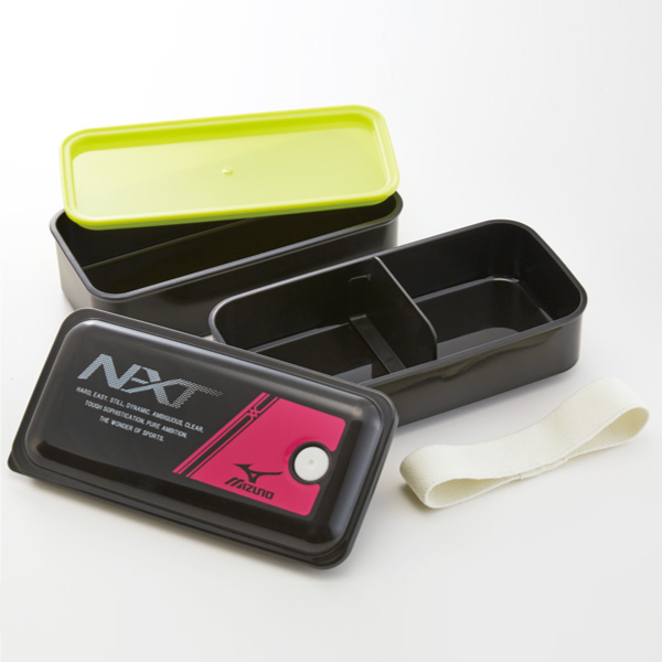 スケーター お弁当箱 2段 抗菌 850ml パッキン一体型 ふわっと ミズノ