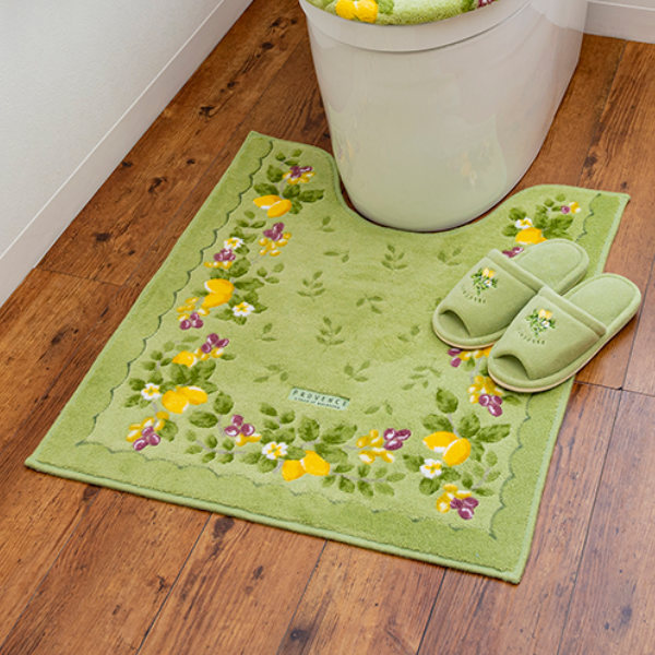 トイレマット 63×75cm ロング プロヴァンス シエル トイレ マット 北欧