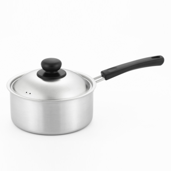 ヨシカワ 片手鍋 18cm IH対応 蓋付き COOK EASY 日本製 （ ガス火対応