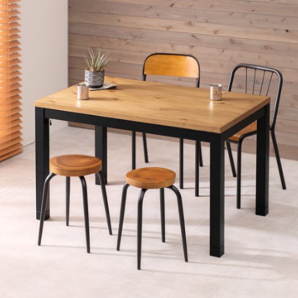 HAGiHARA（萩原） ダイニングこたつ 幅120cm 布団いらず 木製 天然木