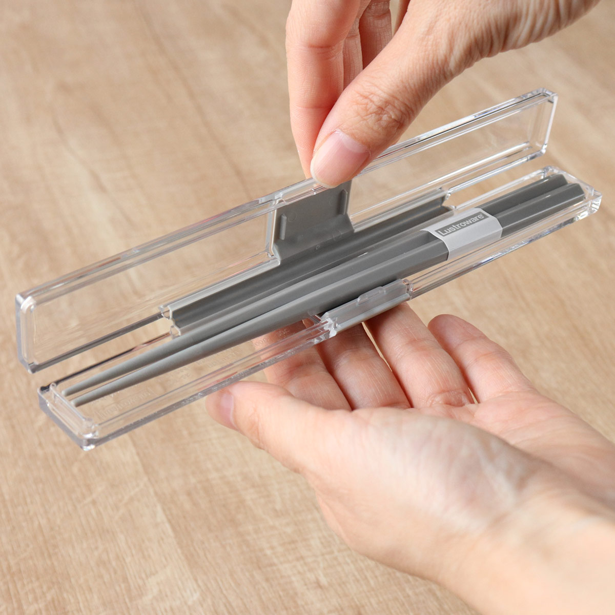 箸箱セット 19.5cm とっても強いケース入り （ 箸 箸箱 お箸 箸ケース