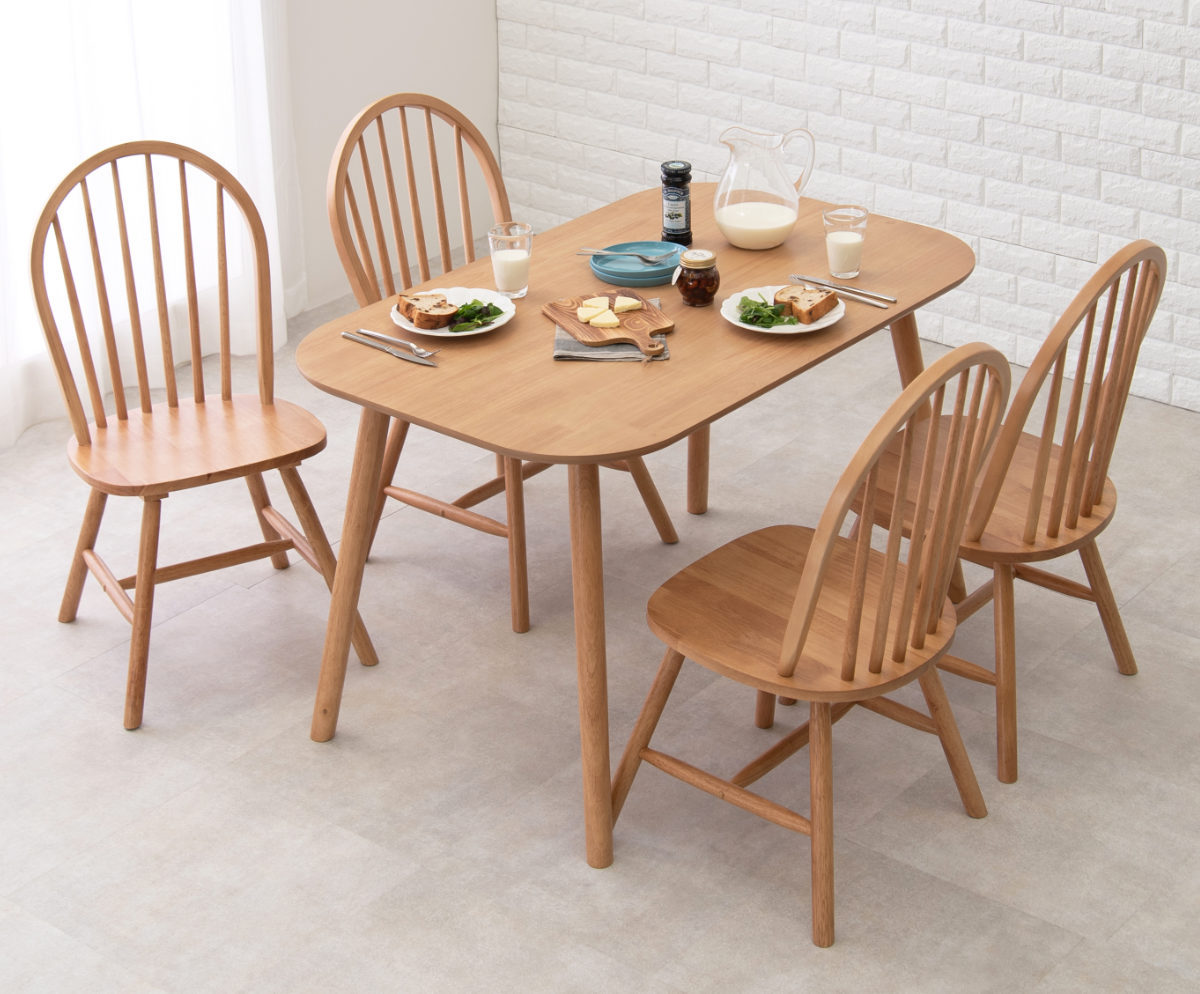 HAGiHARA（萩原） ダイニングテーブルセット 4人掛け 5点セット