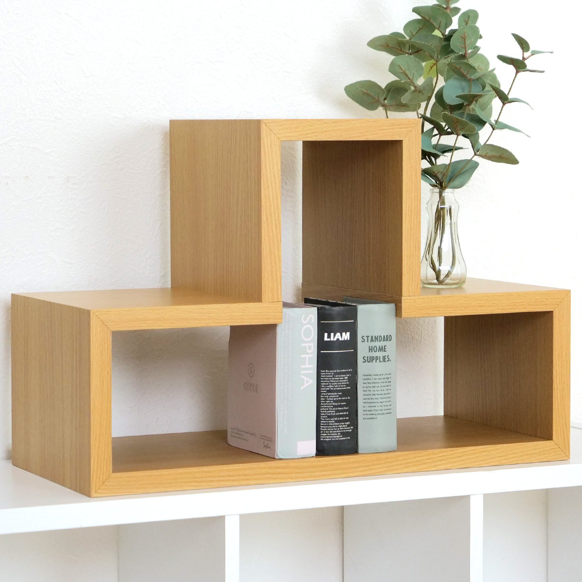 東谷 オープンラック 3個セット パズルラック 凸型 幅54cm （ 多目的