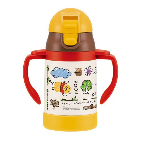 スケーター ストローマグ ステンレス製 くまのプーさん スケッチ 240ml