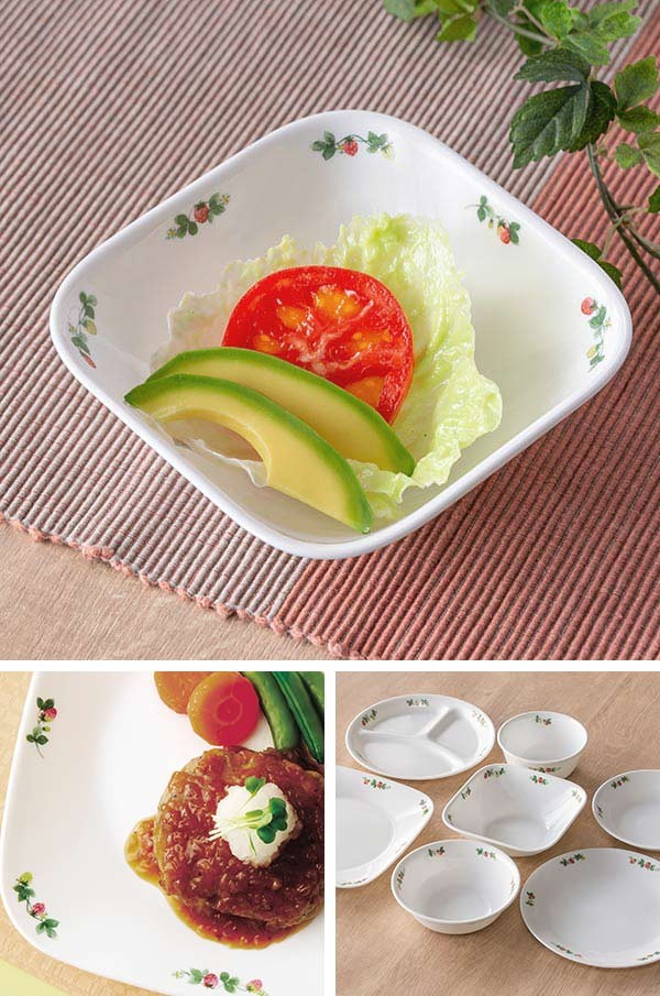 ボウル 17cm スクエア コレール CORELLE 皿 食器 スウィート