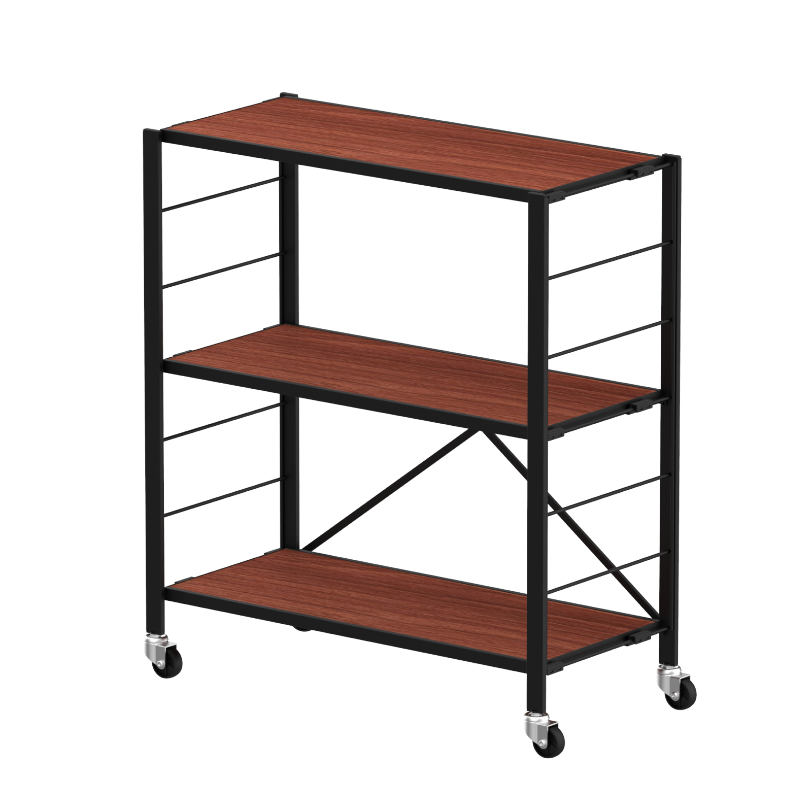 FlexiSpot ラック 棚 木製 ウッドラック スチールラック 3段 FlexiSpot