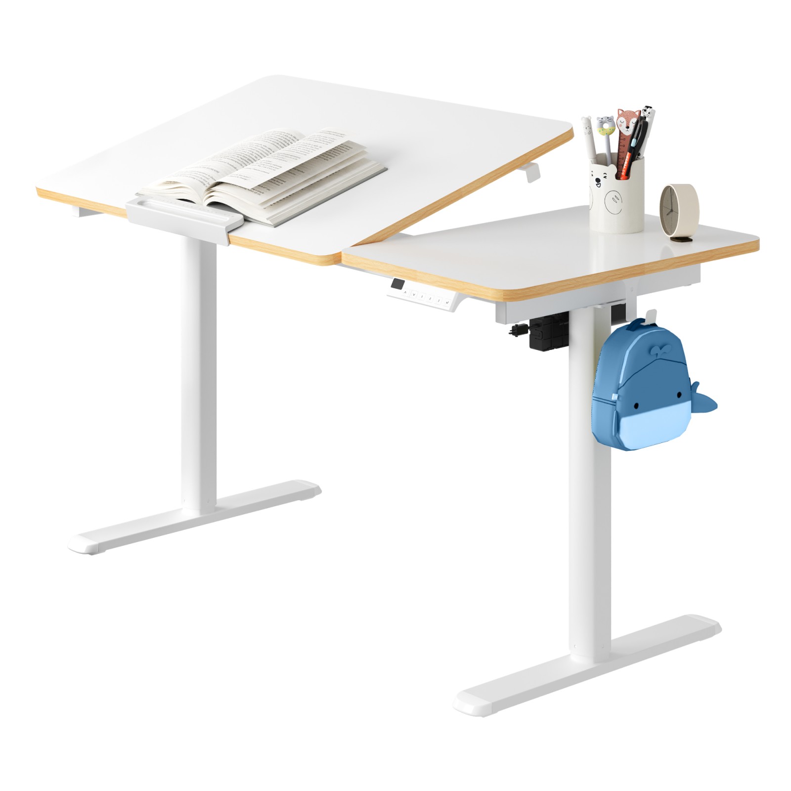 FlexiSpot 電動昇降デスク 学習机 シンプル コンパクト 昇降 電動式