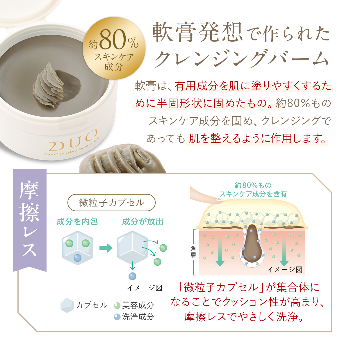 DUO（デュオ） 【くすみケア*】ザ クレンジングバーム 90g ホワイト 青