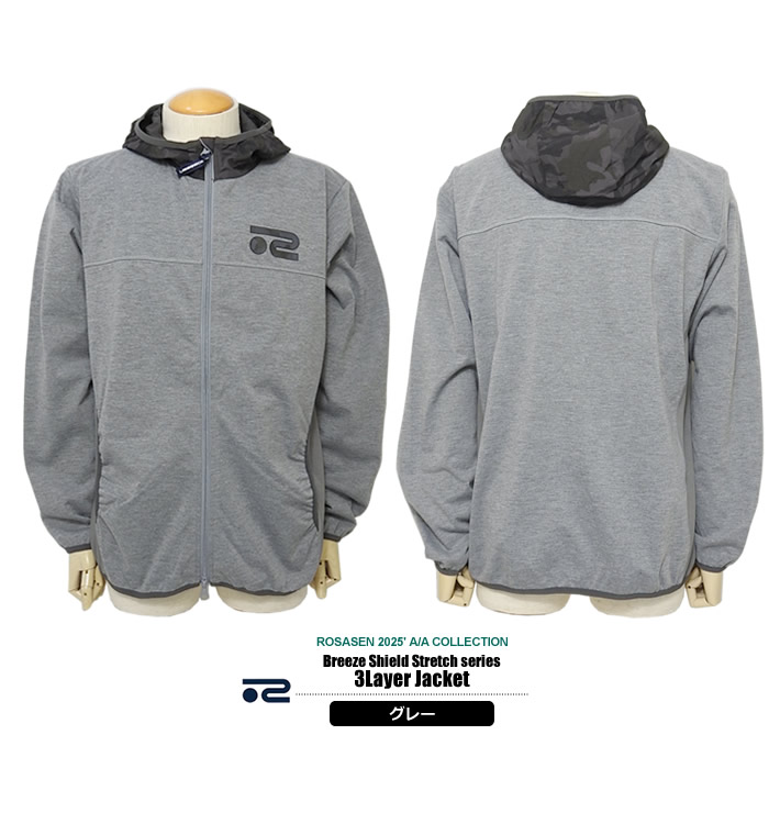 Rosasen（ロサーセン） ゴルフウェア メンズ フーディー 長袖 高機能