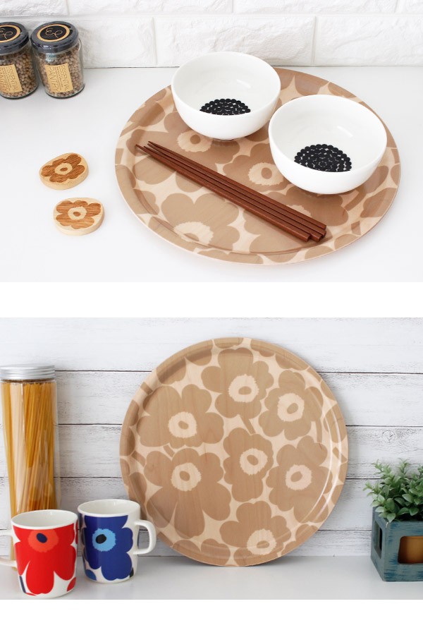 marimekko（マリメッコ） お盆 ラウンドトレイ Mini Unikko ミニ