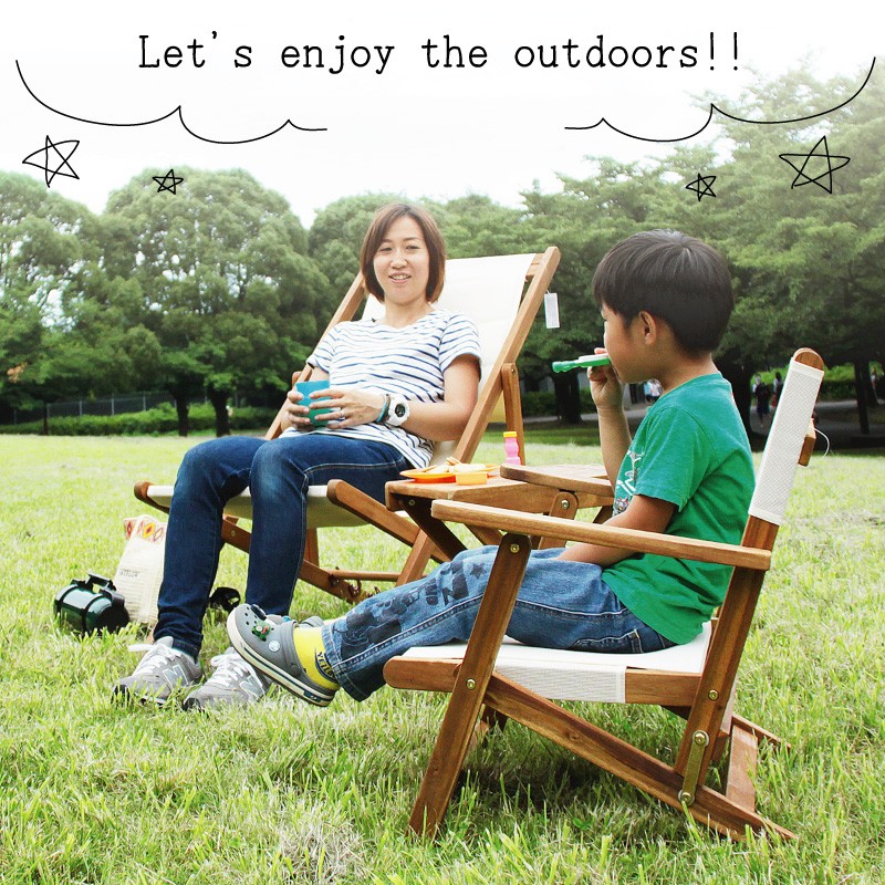 東谷 アウトドアチェア 木製 折りたたみ 角度調節 デッキチェア