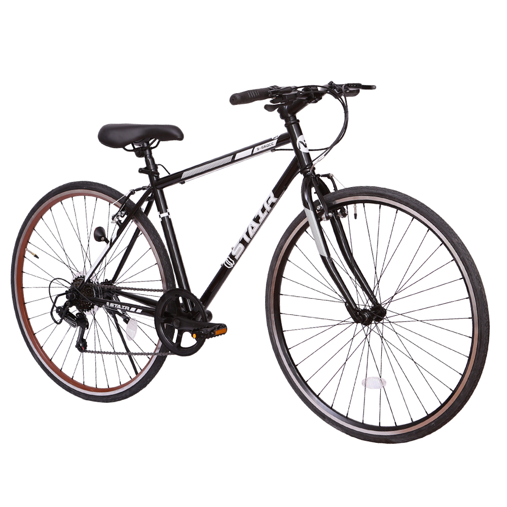 クロスバイク シマノ製6段変速 700*25C 軽量 自転車 前輪クイック