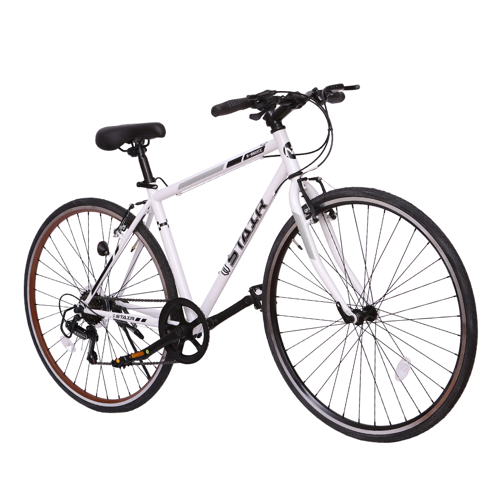 クロスバイク シマノ製6段変速 700*25C 軽量 自転車 前輪クイック