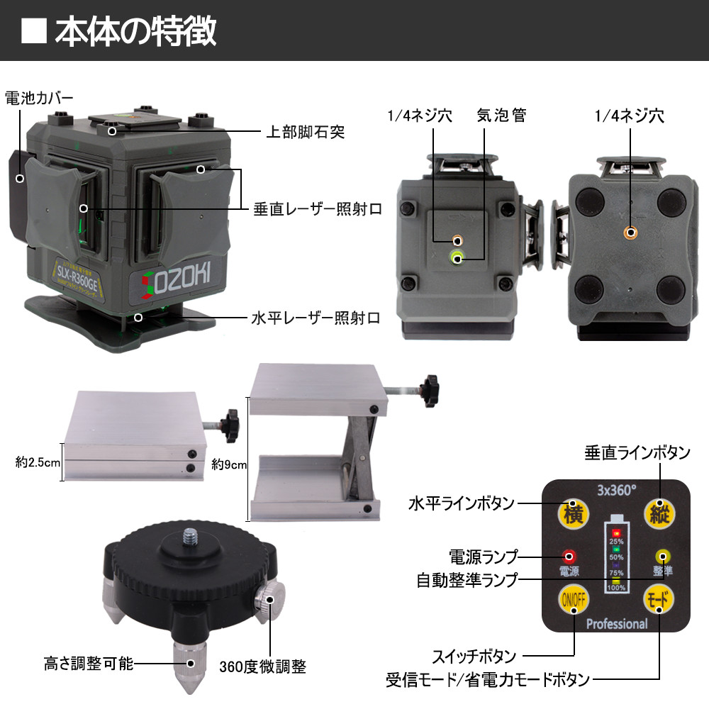 SOZOKI - グリーンレーザー墨出し器｜Yahoo!ショッピング