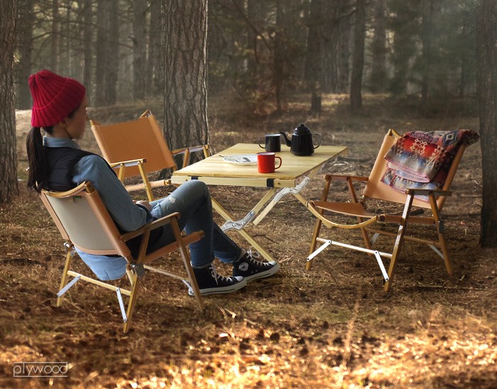 カーミットチェア用 交換レザーシート [2枚組] plywood別注カラー ヌメ