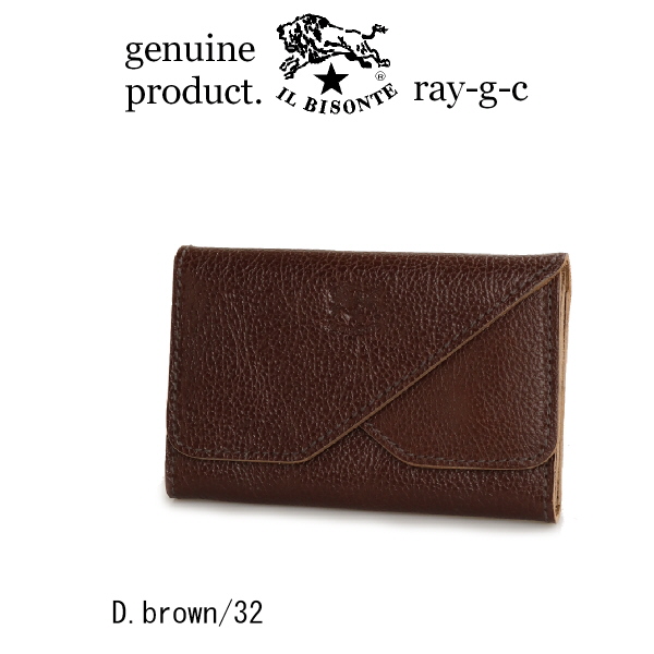 IL BISONTE（イルビゾンテ） カードケース 名刺入れ ダブルフラップ