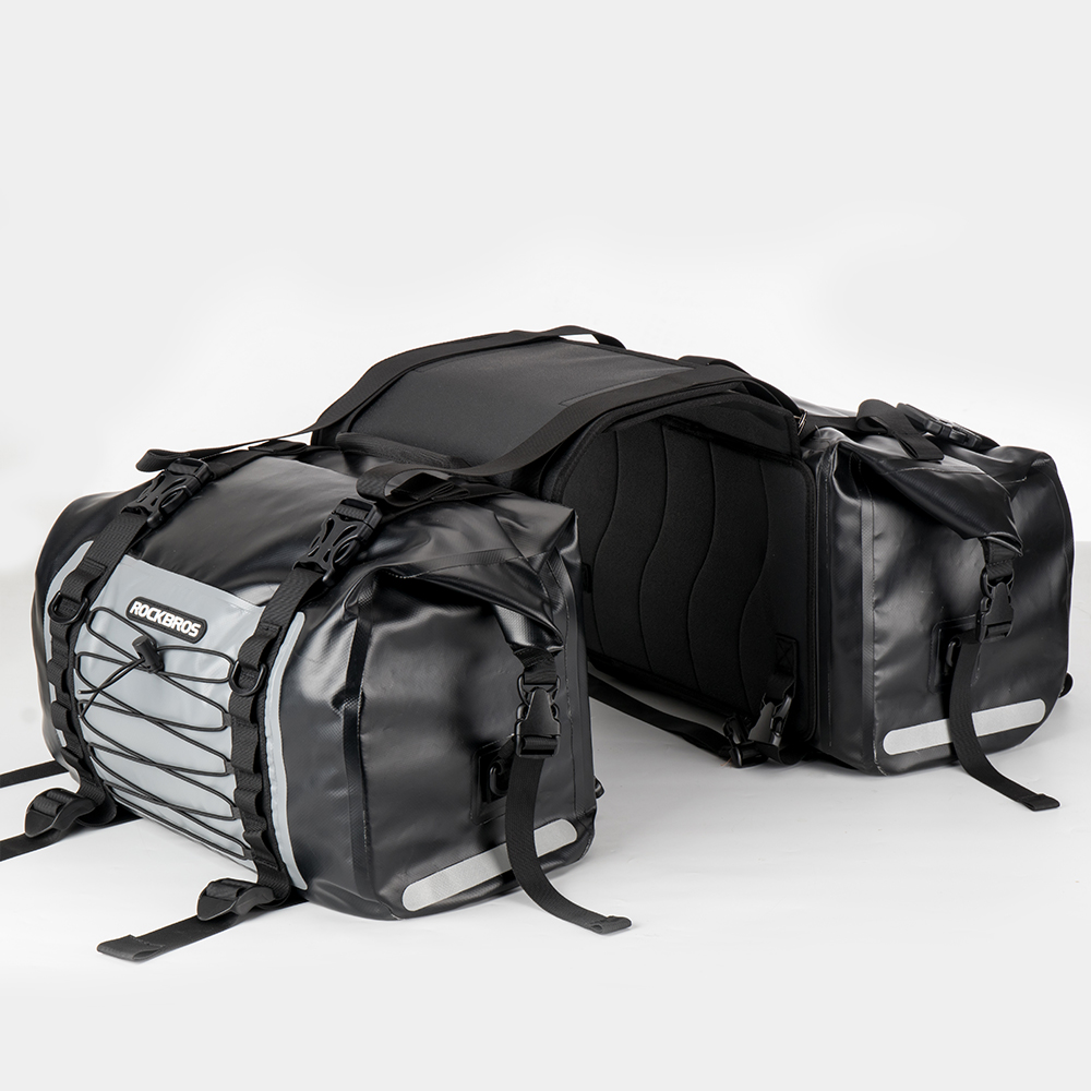 ROCKBROS バイク サイド バッグ シート 左右 2個セット 大容量 31L
