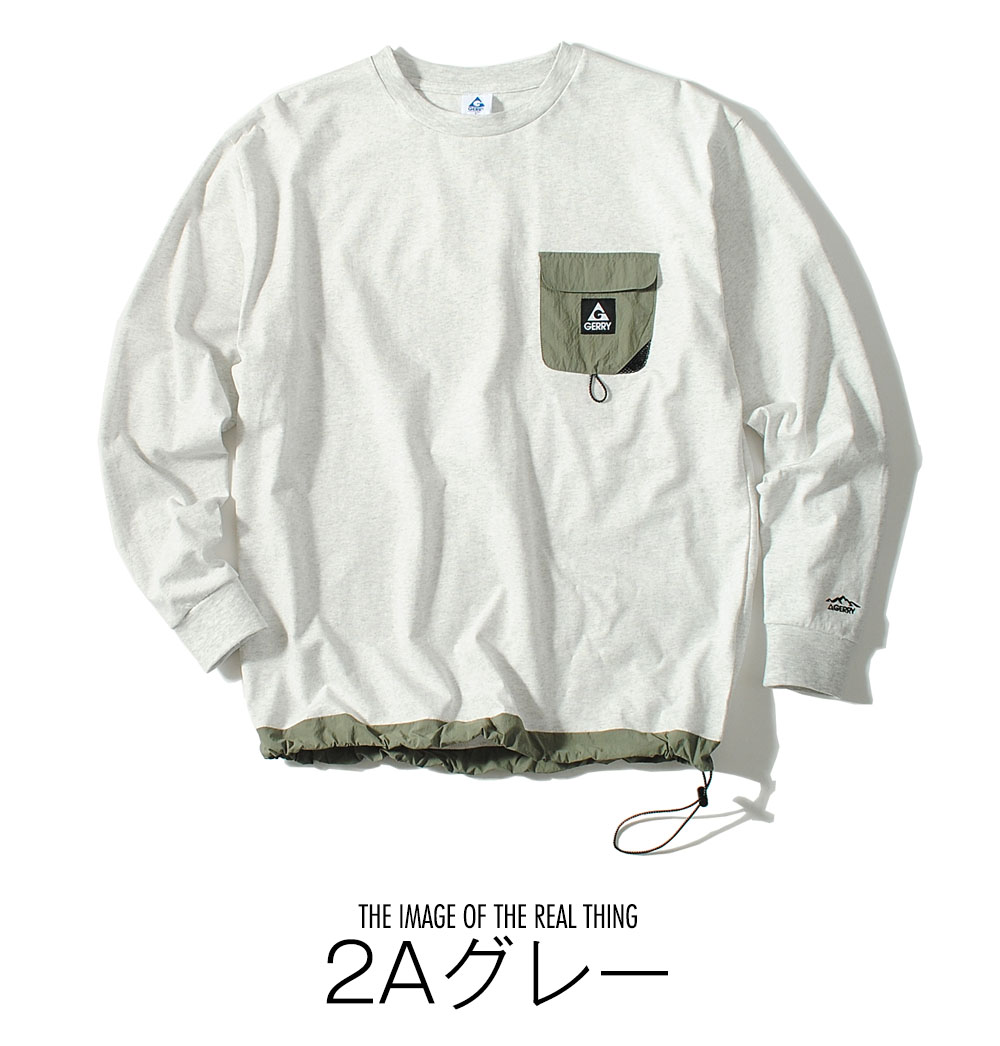 GERRY（ジェリー） ロンT 長袖Tシャツ ブランド ポケT アウトドア
