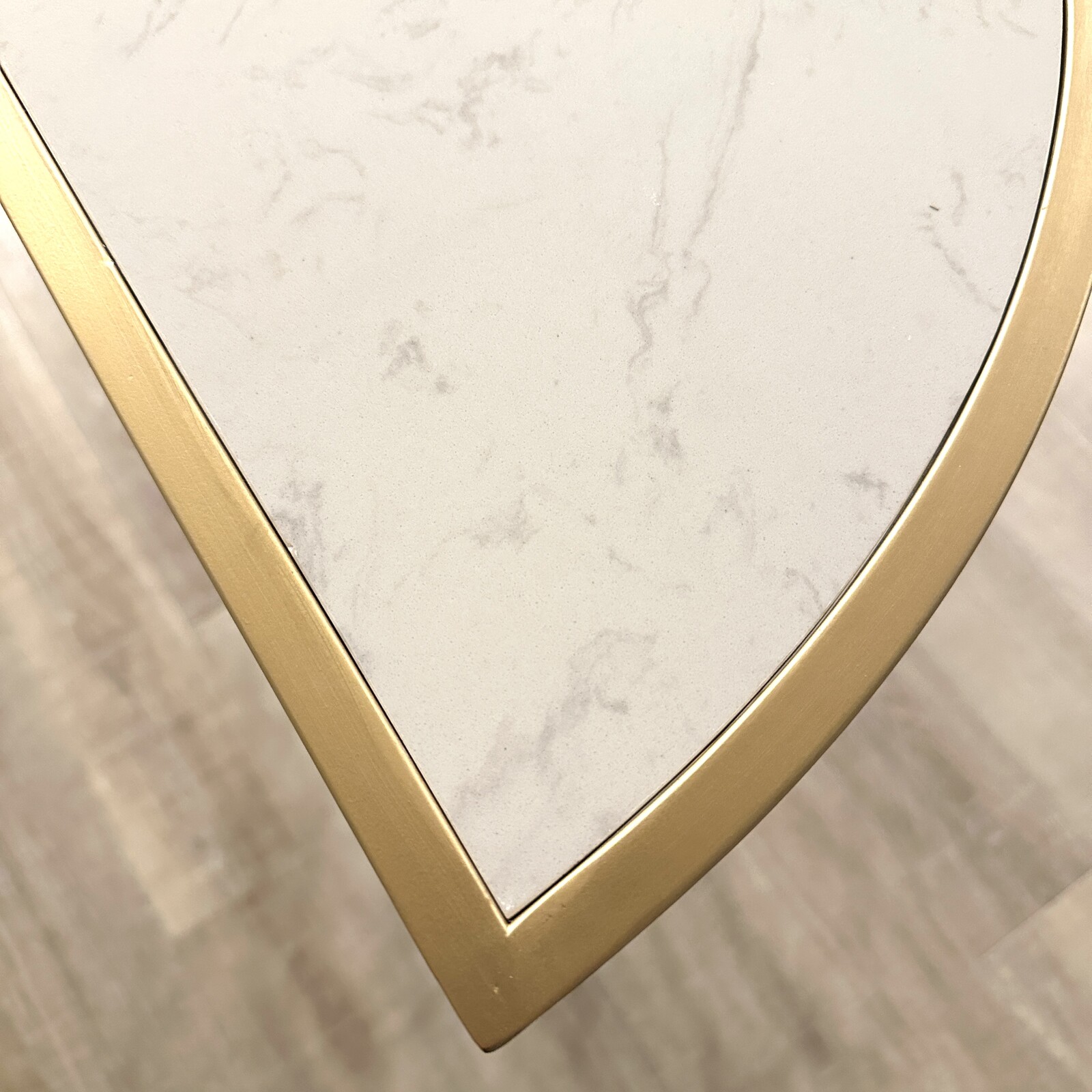 天板大理石 半円コンソールアイアン コンソール テーブル サイド