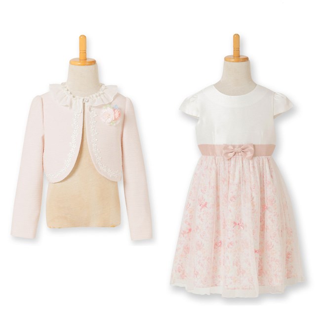 入学式 エル 卒園式 ボレロ花柄プリント 七五三 結婚式 発表会 子供服